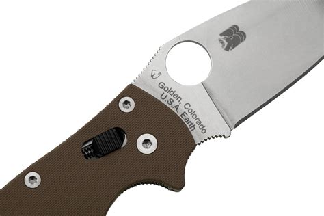 Spyderco Manix 2 Brown G10 CPM 15V C101GPBN15V2 Sprint Run, zakmes ...