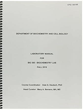 BIO 365: Biochemistry Lab : Dale Deutsche: Amazon.in: Books