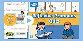 Reflexive Pronouns Cloze Activity - Pronoun Pairing
