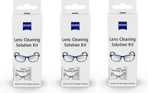 ZEISS Lens Cleaning Solution Kit 30ml with Microfiber Cloth- Pack of 3 ...