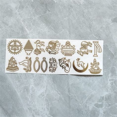 14 Swapna Jain Metallic Stickers