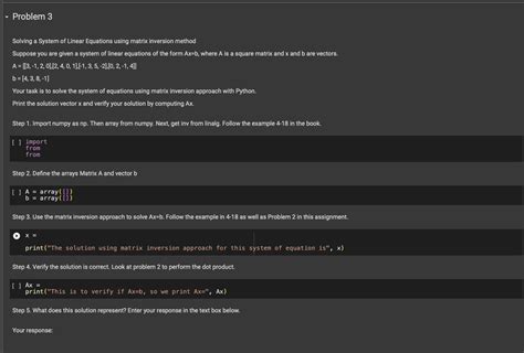 Image result for How to Solve Linear Equation with Matrix Inversion Method
