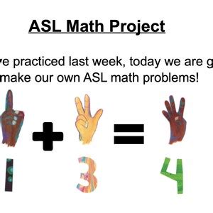 Image result for Signed Lessons Math ASL