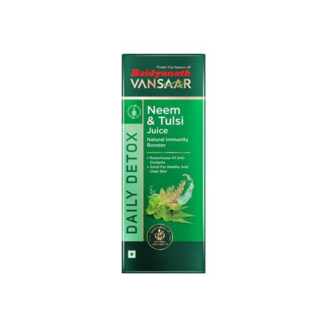 Baidyanath Vansaar Neem & Tulsi Juice, 1000 ml Price, Uses, Side ...