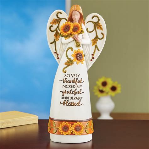 Collections Etc Hand-Painted Sentimental So Very Thankful Sunflower ...