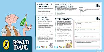 The BFG - Roald Dahl Primary Resources- The BFG Activities