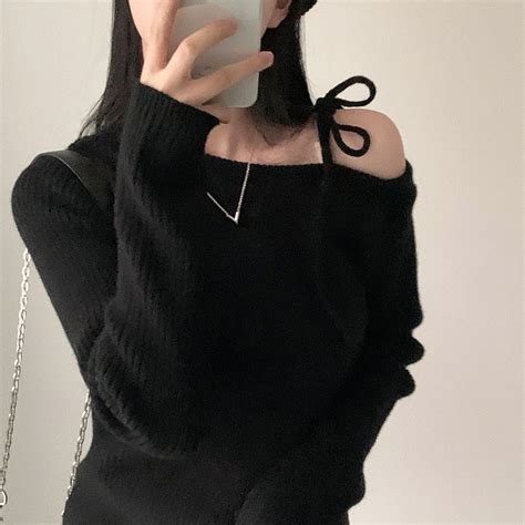 Shop Black Cold Shoulder Tie Up Top - for Women | OUTZIDR | Gen-Z Style