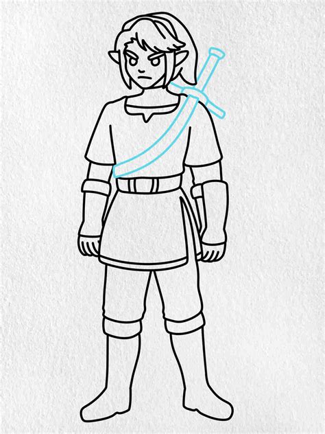 How to Draw Link (Legend of Zelda) - HelloArtsy