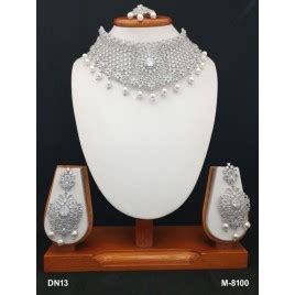 Ringold Jewels American Diamond Artificial Indian Jewelry Set