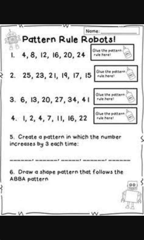 Numeric Pattern Activities 的图像结果