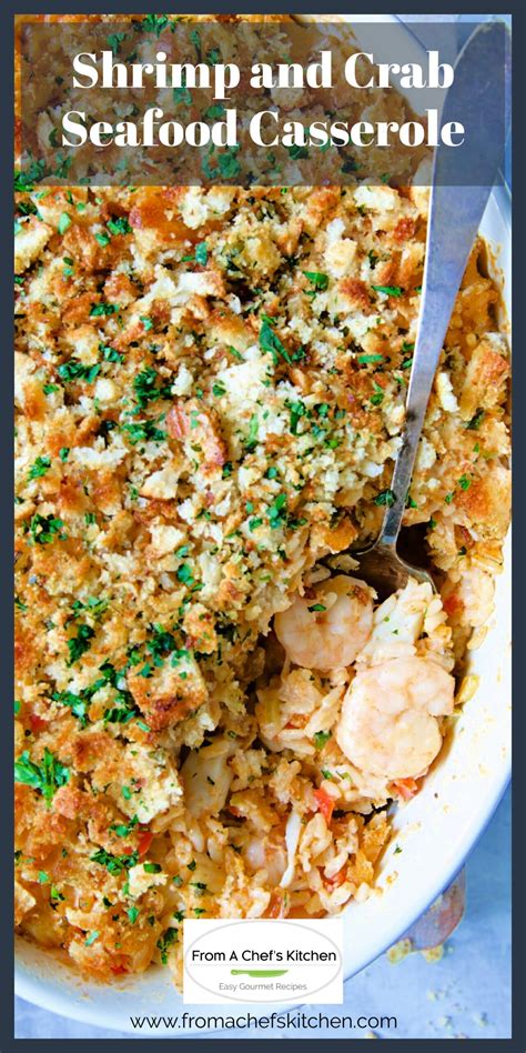 Creamy Shrimp and Crab Seafood Casserole with rice has a Southern flair ...