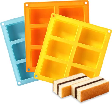 Amazon.com: VITUER 3PCS Mini Loaf Pan, Silicone Mini Bread Loaf Baking ...