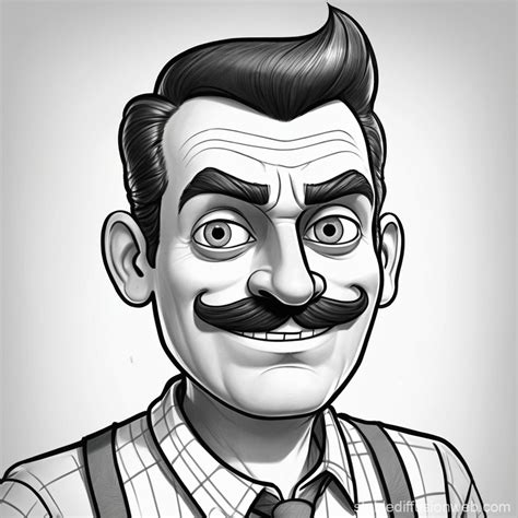 Image result for Hello Neighbor Game Drawing
