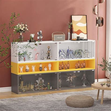 WANLIAN Glass Display Cabinet，Modern Curio Cabinet India | Ubuy