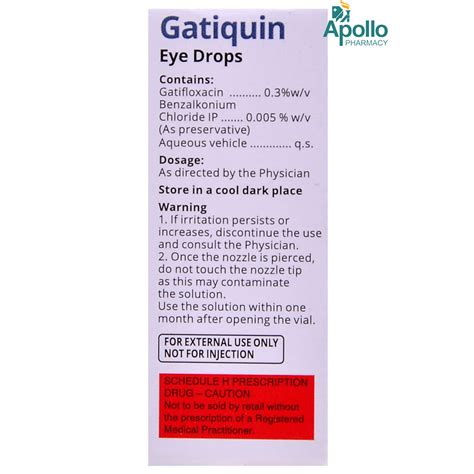 Gatiquin Eye Drops 5 ml Price, Uses, Side Effects, Composition - Apollo ...