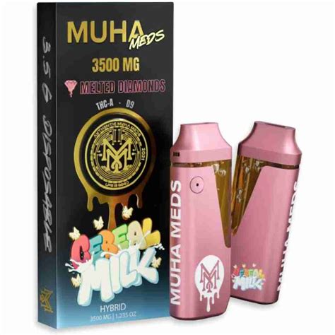 Muha Meds THCa Delta-9 THC Melted Diamonds Disposable Vape 3.5g | 5 ...