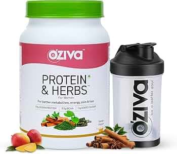 OZiva Protein & Herbs, Women, (Natural Protein Powder with Ayurvedic ...