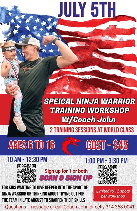 Ninja Warrior training with Coach John - Late Afternoon, 2346 Mascoutah ...
