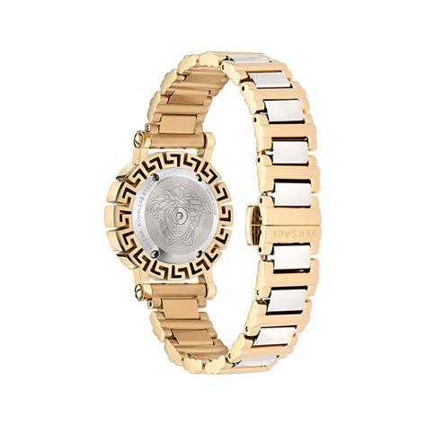 Versace Greca Glam Champagne Round Dial Quartz Women Watch - VE2Q00622 ...