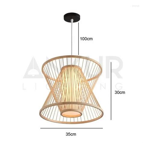ANKUR SYLO NATURAL BAMBOO CANE AND FABRIC PENDANT LIGHT at the lowest ...