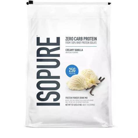 Isopure Zero Carb Protein Powder Creamy Vanilla -- 110 Servings - Vitacost