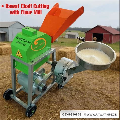 Rawat Chaff Cutting Machine with Chakki (Flour-Mill) – Dual-Purpose ...