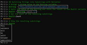 Image result for PowerShell Delimiter