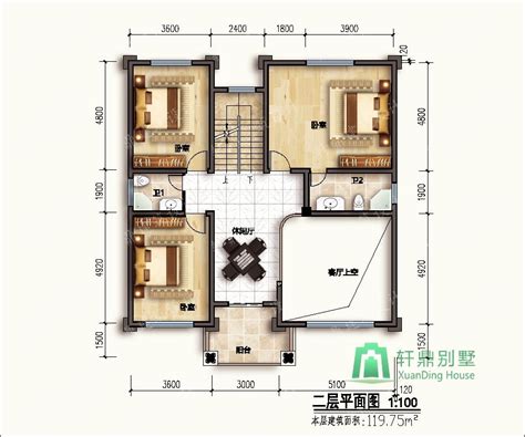 12x13米三层新农村自建房建设图纸_房屋图纸大全 - 轩鼎房屋图纸