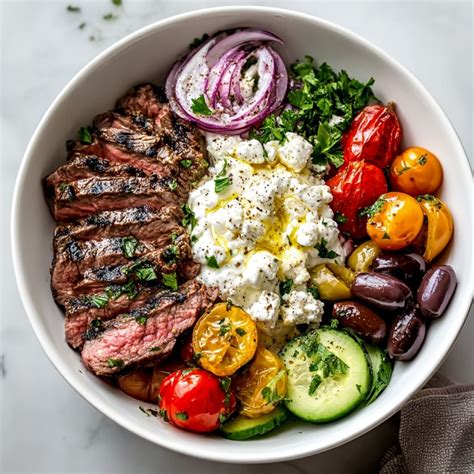 Mediterranean Diet Steak Bowl: A Flavorful and Healthy Recipe to Savor