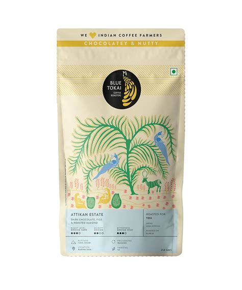Blue Tokai Coffee Roasters Attikan Estate - Medium Dark Roast (Home ...