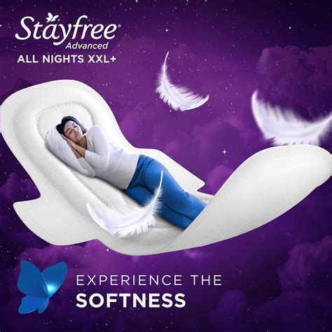 Buy Stayfree Advanced All Nights Soft Touch Pads XXL+, 16 Count | 19 ...