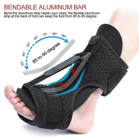 Buy Plantar Fasciitis Night Splint Adjustable Foot Drop Ankle Brace ...