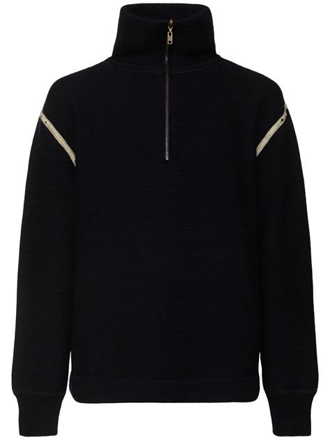 MAISON MARGIELA Reversible Half-zip Wool Knit Sweater Maison Margiela