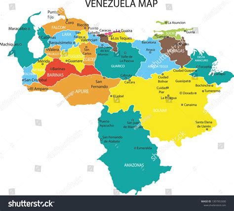 Map Of Venezuela And Surrounding Countries