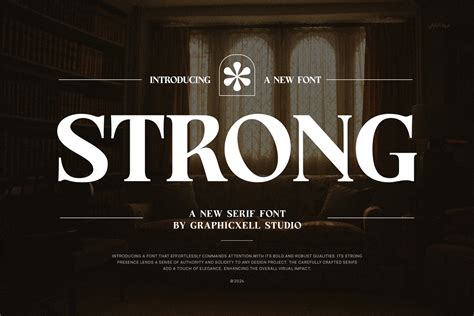 Strong Elegant Serif Font by Graphicxell
