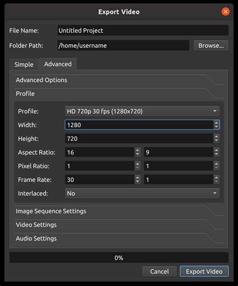 Rezultat imagine pentru OpenShot Export