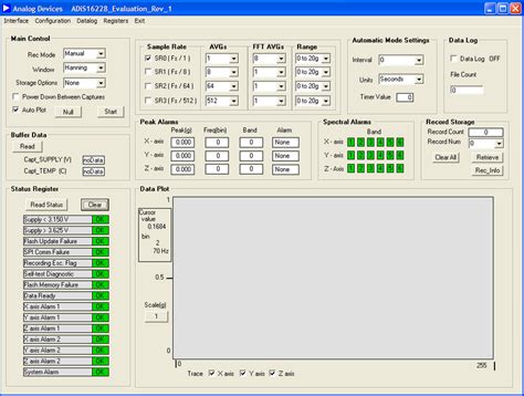 ADIS16228 EVALUATION ON THE ADISUSB [Analog Devices Wiki]