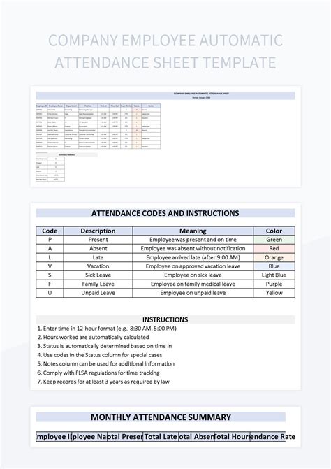 Attendance Sheet In Excel With Formula Fully Automatic