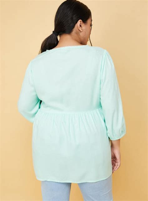 Buy Women Embroidered V-Neck Tunic Online at just Rs. 999.0 ...