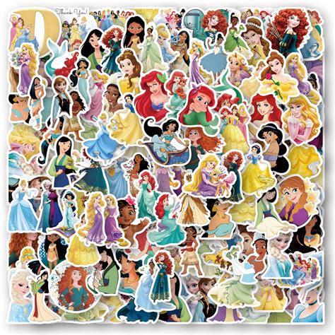 Amazon.com: UPD Disney Princess Sticker Pad 200 + Stickers, Multi ...