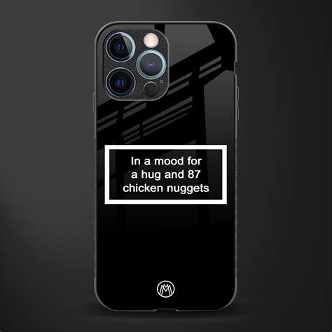 87 Chicken Nuggets Black Edition Phone Cover for iPhone 12 Pro | Glass ...