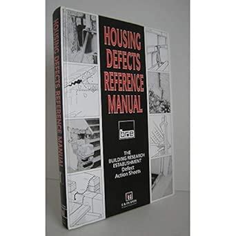 Buy Housing Defects Reference Manual: Defect Action Sheets Book Online ...