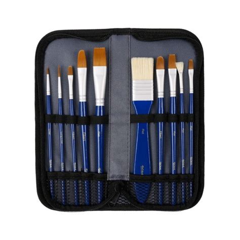 Mont Marte Gouache Brush Set In Wallet (Pack Of 11)-SCOOBOO – SCOOBOO
