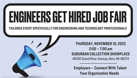 Engineers Get Hired Job Fair hosted by The Engineering Society of ...