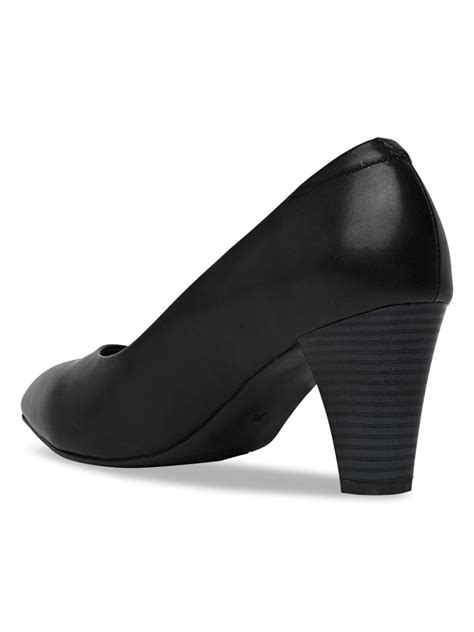 Shop Rocia By Regal Black Women Stacking Heel Pumps Online