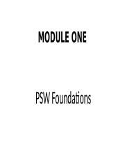 Image result for PSW Foundation Module 1 PDF