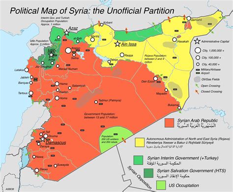 Political Map Of Syria: The Unofficial Partition [Oc] [2600 2149 ..., Ḩamāh, Syria, Israel ...