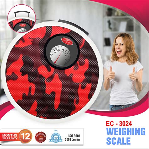 Analog Weighing Scale for Body Weight – EASYCARE | Upto 180 kg Support ...