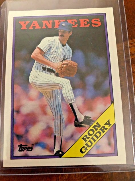1988 Topps - #535 Ron Guidry for sale online | eBay