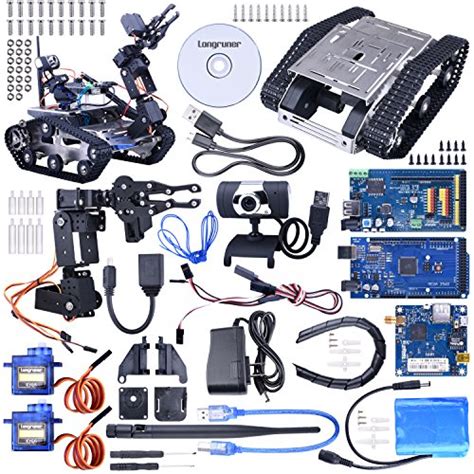 Buy Longruner Upgrade WiFi Arduino Robot Car Kit with Mega 2560 Board ...